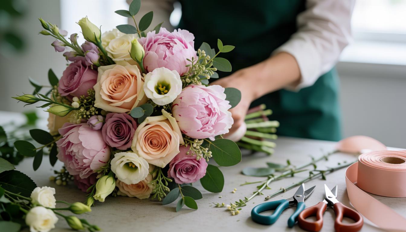 Wedding day florals